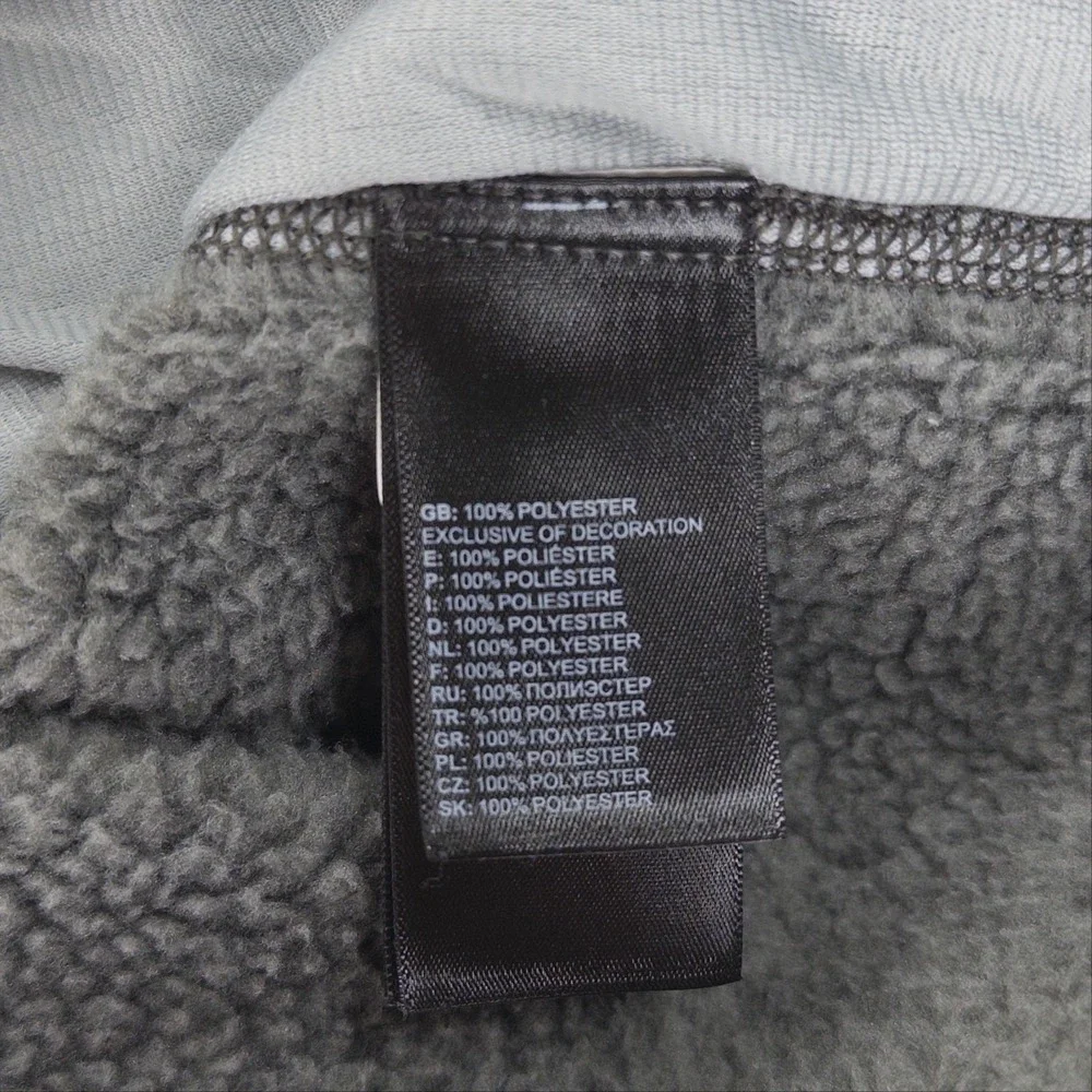 The North Face Jacket Mens L Gray Gordon Lyons Fleece Full Zip Hooded Outdoor